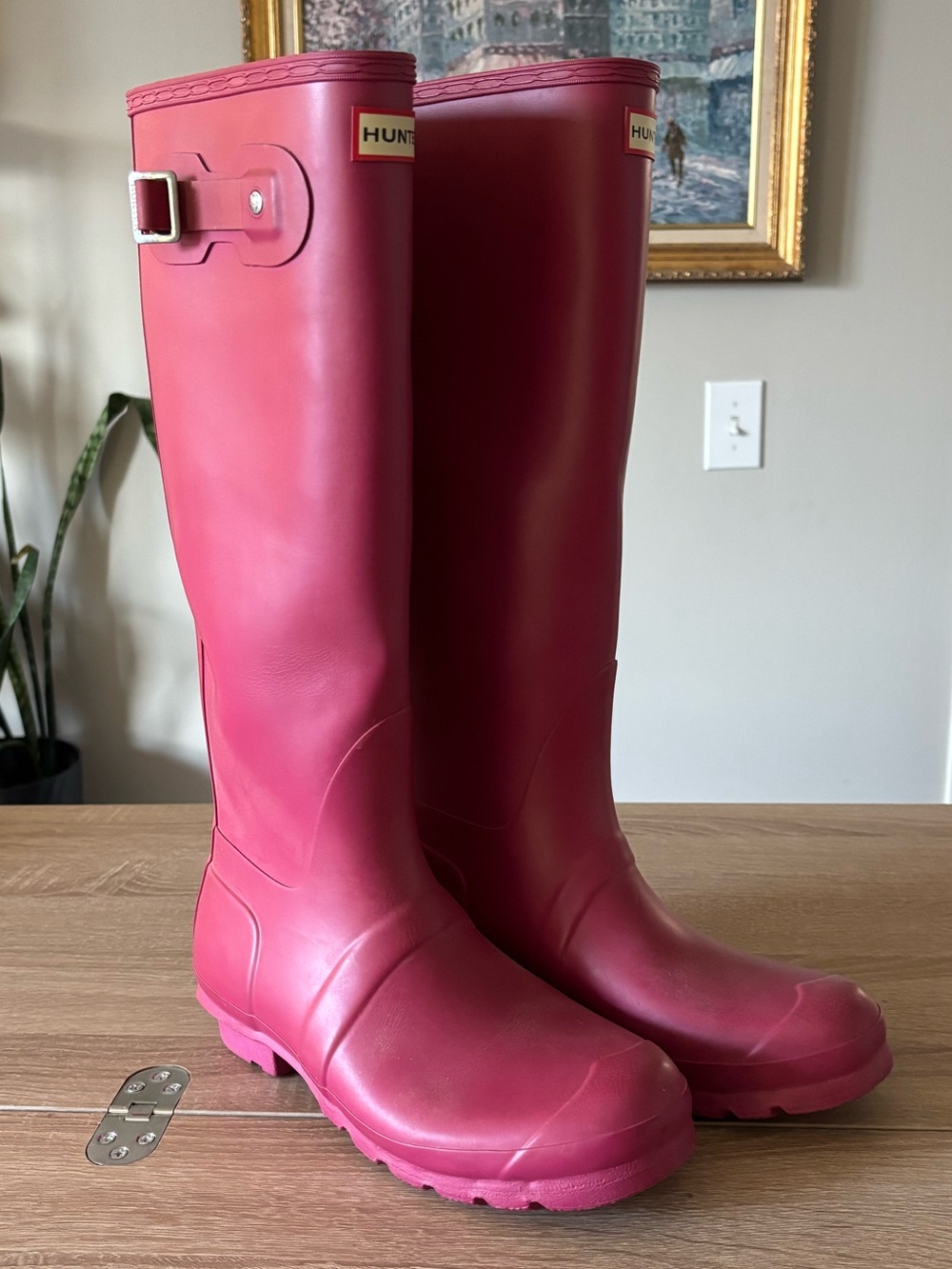 Hunter Original PINK Tall Rain Boots – Women’s Size 8